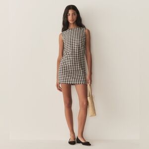 Doen Coralie dress in black marilyn gingham, 8